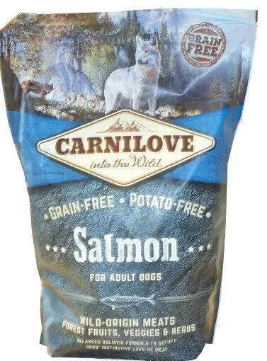 Nourriture pour chiens Carnilove Adult Saumon sans céréales, 12 kg
