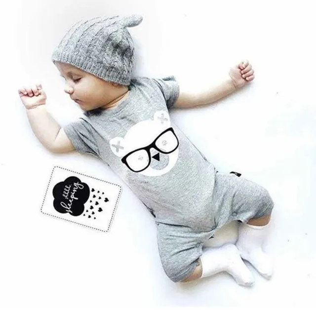 Infant Baby Cotton Romper Jumpsuit Newborn Boys Girls Bodysuit Outfits Clothe Ne