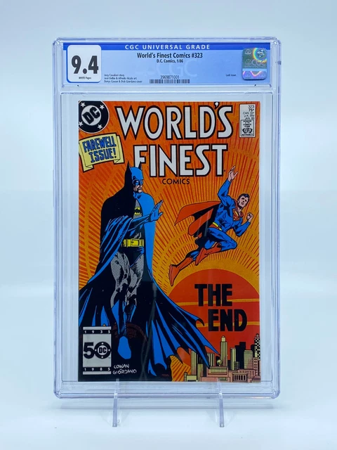 World's Finest Comics (1941) #323 CGC 9.4 White Pages Last Issue Superman Batman