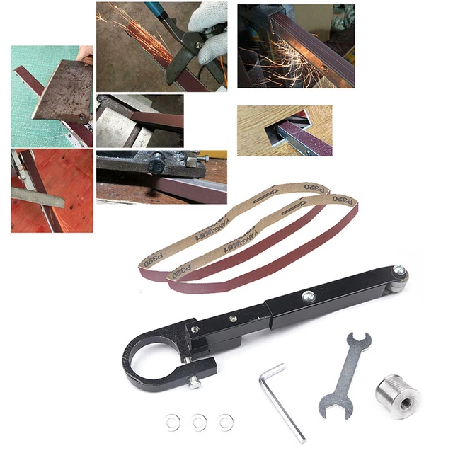 WOODWORKING DIY ANGLE Grinder Electric Belt Sander Attachment Polishing