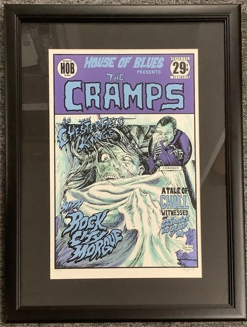The Cramps Concert Poster 14x20 LE House of Blues 9/29/2004 Jaeger Art Framed #2 The Cramps Concert Poster 14x20 LE House of Blues 9/29/2004 Jaeger Art Framed #2