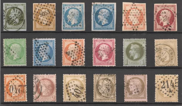 LOT timbres Classiques Napoléon & Ceres, TB/TTB