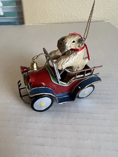 Airedale Terrier Dog In A Car Christmas Ornament
