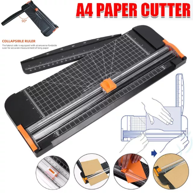 Heavy Duty A4 Paper Cutter Guillotine Card Photo Papers Trimmer Ruler Home Tool