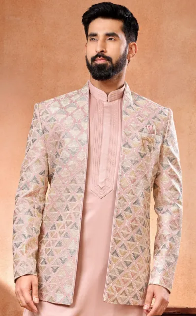 3 Pc Mens Wedding Bollywood Ethnic Wear Traditional Jodhpuri Suit From India