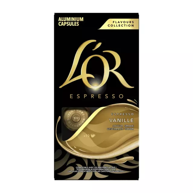 50 capsules café L'OR VANILLE compatible NESPRESSO