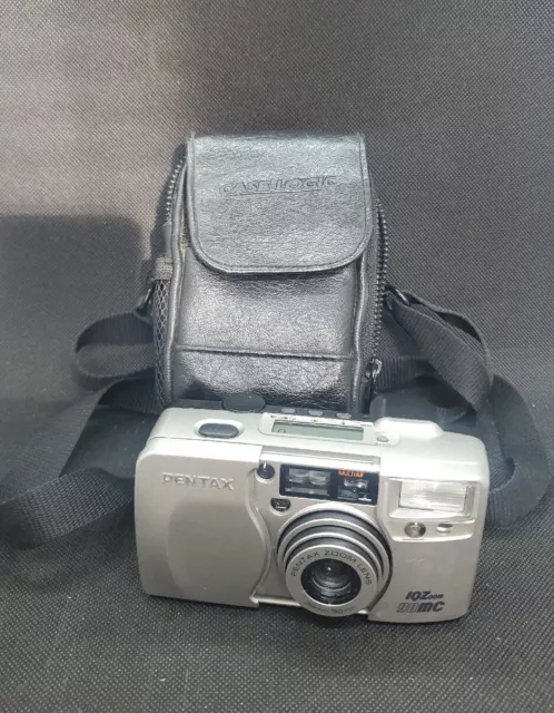 PENTAX IQZoom 90MC Date 35mm Camera With 38-90mm 2.4 X Zoom Lens w Case