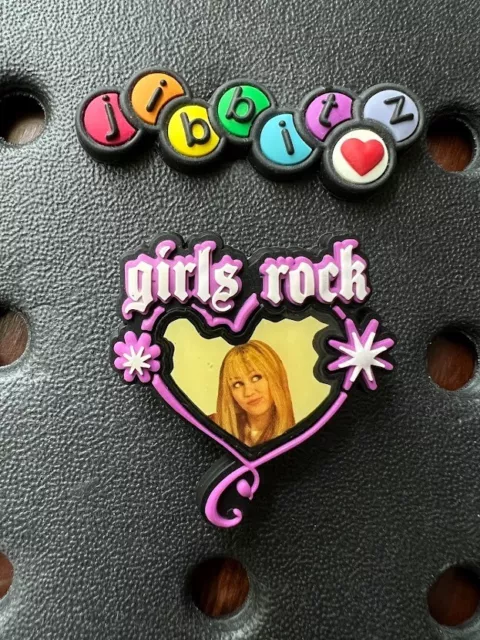 Hannah Montana Girls Rock Authentic Jibbitz Shoe Charms for Crocs. Rare! NEW!