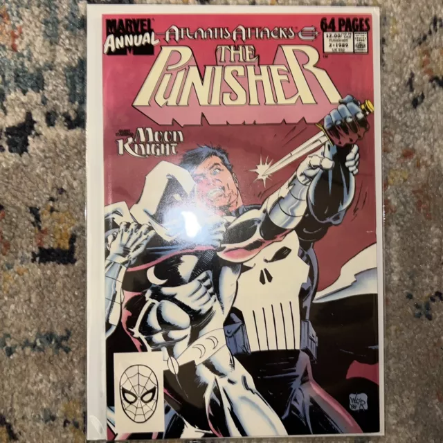 The Punisher Annual Vol 1 #2 newsstand Atlantis Attacks  Marvel 1989