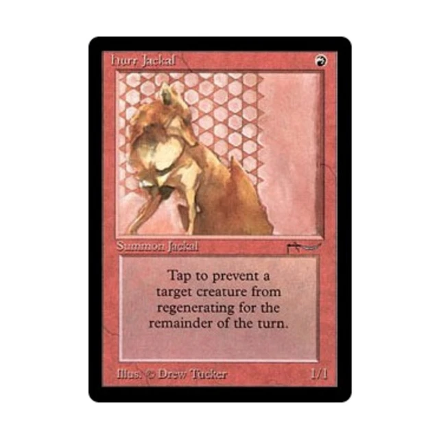 WOTC MtG Arabian Nights Hurr Jackal (C4) EX