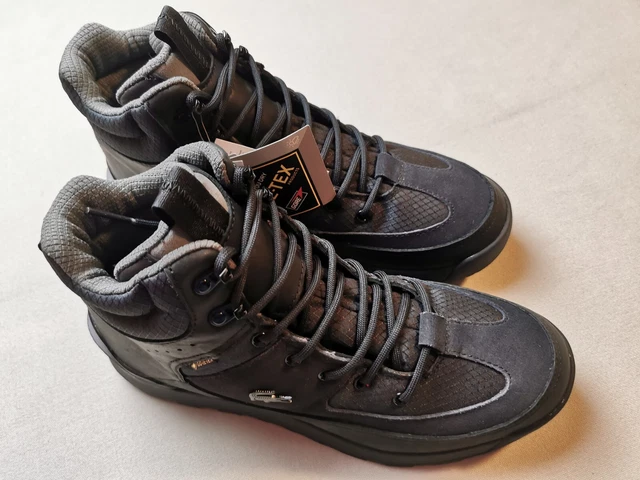 LACOSTE MENS UK 7 Black Urban Breaker Leather Hi Top Gore Tex Boots BNIB Ripstop 79.00 PicClick UK