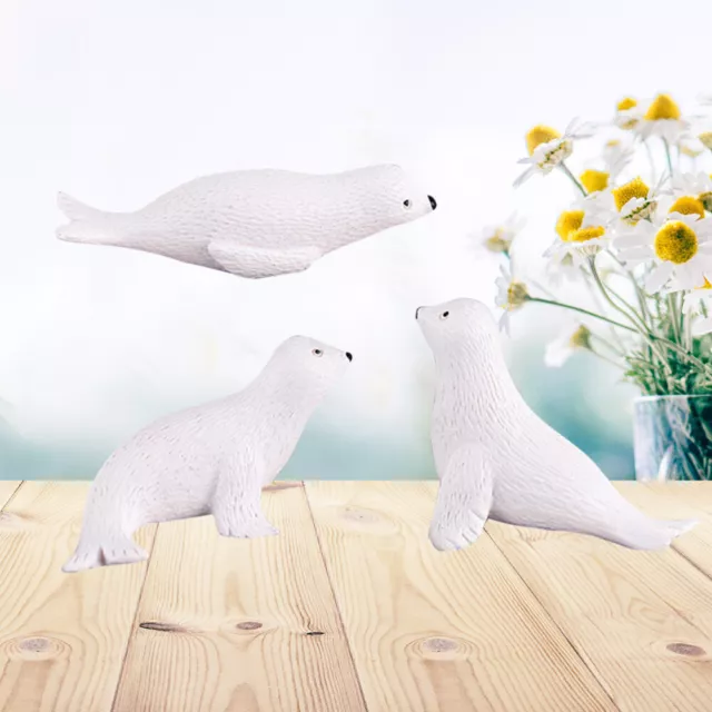 3 stücke Arctic Seal Shaped Anhänger Micro Landschaft Dekoration Hängen