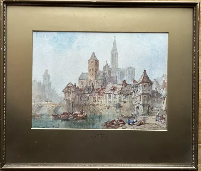 Pierre Le Boeuff - Watercolour,  "Strasburgh" - (Thomas Edward Francis)