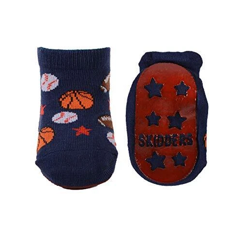 SKIDDERS Baby Toddler Boys Grip Socks Style 1144BF (4), Green, Size 0.0 c9xb