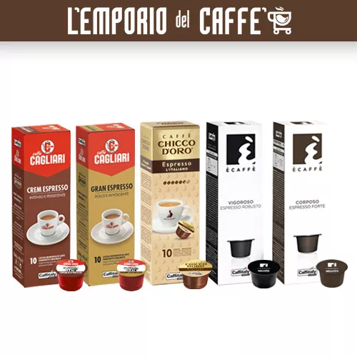 100 Capsules Espresso Café Caffitaly System Smart Top Selection Café au Choix