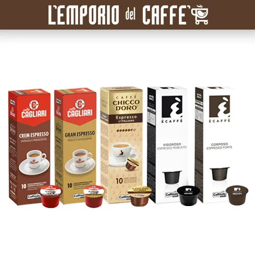 100 Kaffee Kapseln Espresso Caffitaly System Smart Top Selection Caffe Wählbar