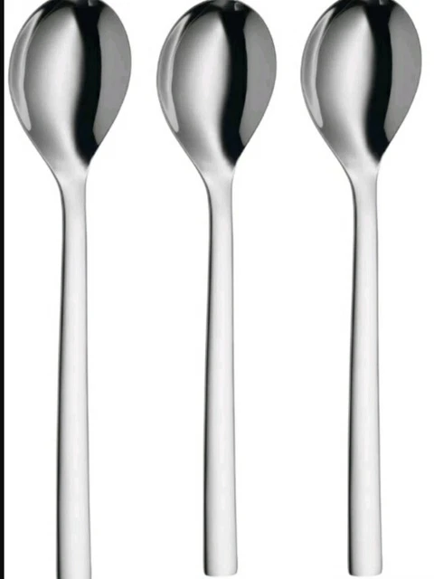WMF Salatlöffel 3-teilig Nuova 30 cm Cromargan® Edelstahl rostfrei 18/10