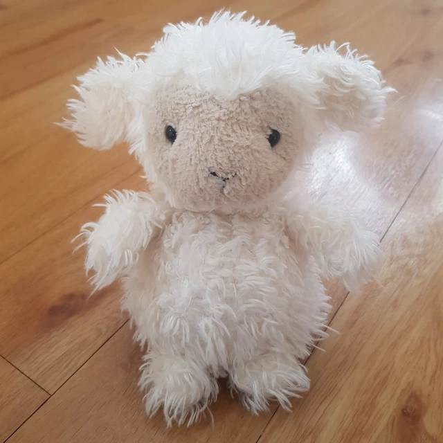 JELLYCAT LITTLE LAMB Plush Soft Toy Sheep Comforter Soother White Farm