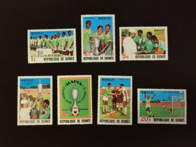 AQ48/ Guinea - Guinée - 1979 - Mi 858 / 864 | Yv 646 / 652 - Fußball - MNH