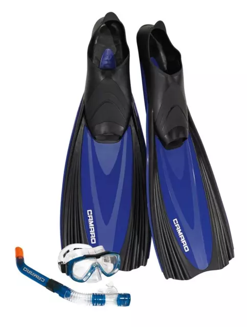 CAMARO Profesional Complete Juego de Aletas Set Buceo Snorkel Máscara Esnórquel