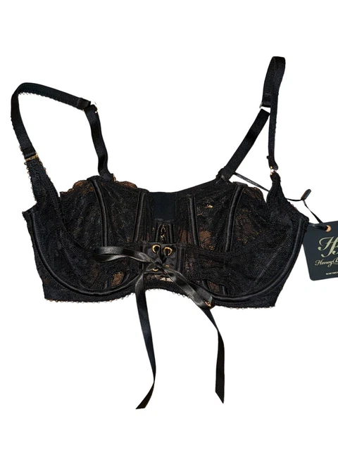Culotte Brésilienne échancrée Honey Birdette Rebecca - Taille S - Noir - Neuf Avec étiquettes
