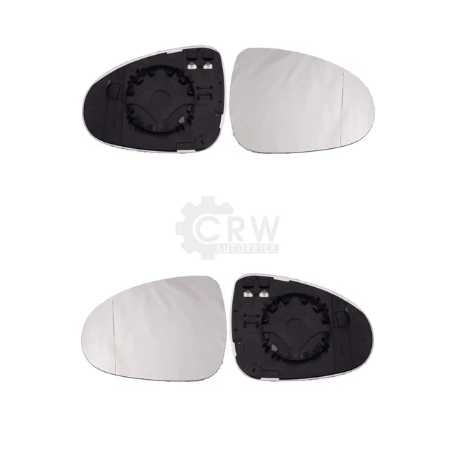 RIDEX Miroir De Rétroviseur Chauffant Convex Droit - Qualité Premium Pour Audi A3 8P / 8PA