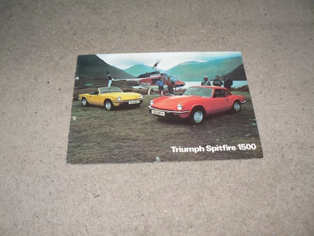 Triumph Spitfire 1500 sales brochure - Publication no.3254/B;1978.....