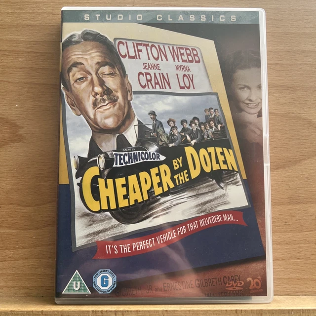 CHEAPER BY THE Dozen (DVD) With Booklet Region 2 Likenew Clifton Webb £ ...