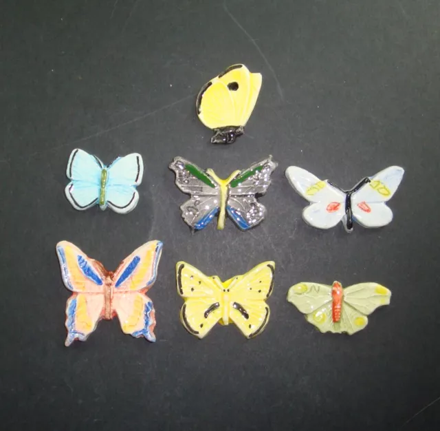 Lot Serie De 7 Feves Les Papillons Moulin A Huile Beans Butterfly