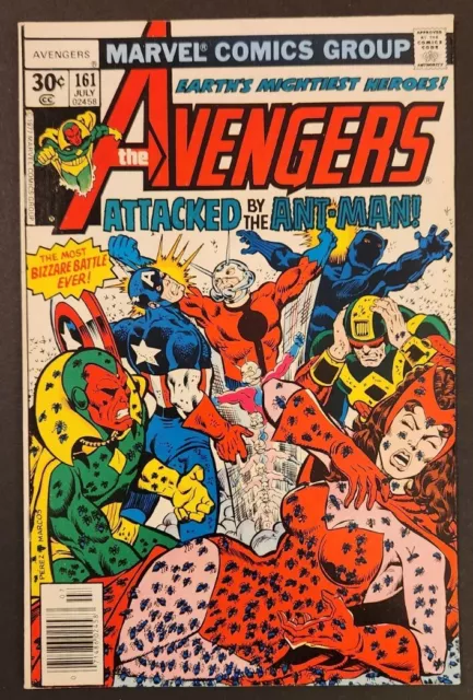 The Avengers #161, Jul 1977! Ant-Man, Ultron! George Perez Art! VF+ 🔥