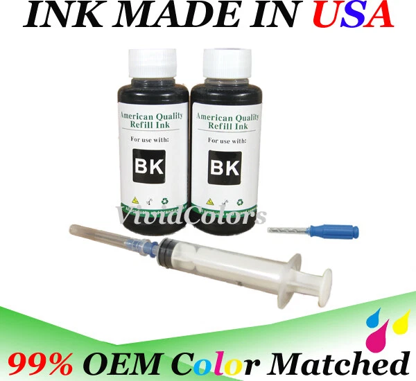 refill ink bottle box tool kit for Canon CN PG-240 PG-240XL DYE Black