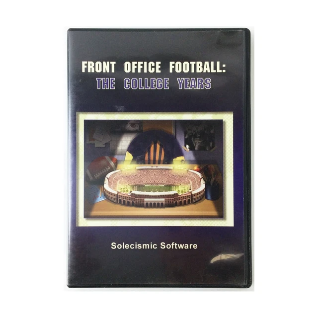 Solecismic Softwa Toys, Movies & Mo  Front Office Football - The College Ye NM