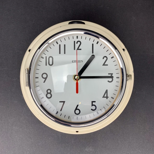 Horloge Marine Citizen Japan Vintage Montre Pendule Industriel Cargo Seiko Deco