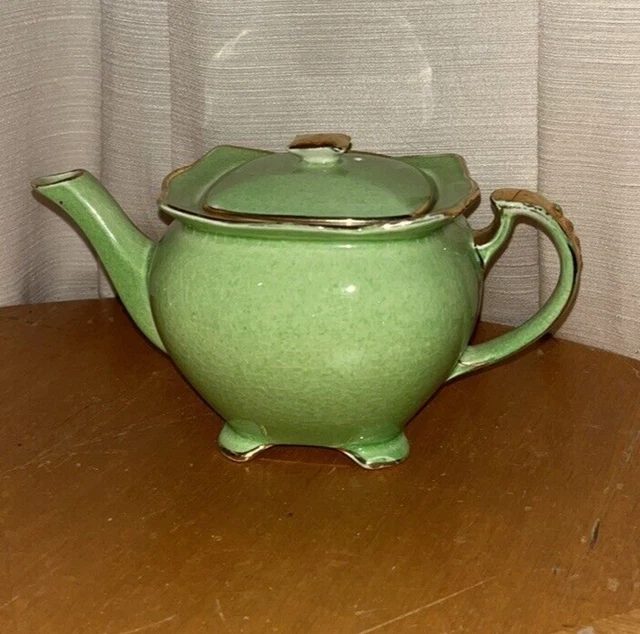 Vintage ROYAL WINTON Grimwades Green Mottled Teapot  Made in England