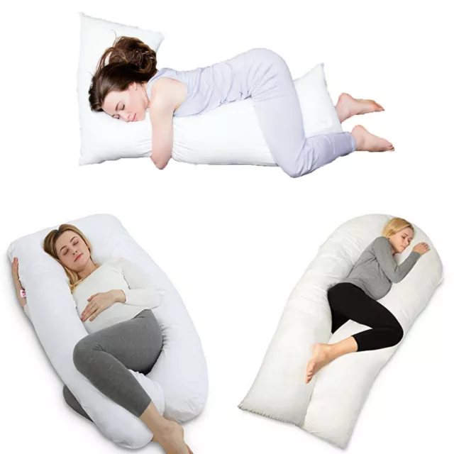 9 Ft / 12 Ft Comfort U Pillow Full Body Maternity Pregnancy Support