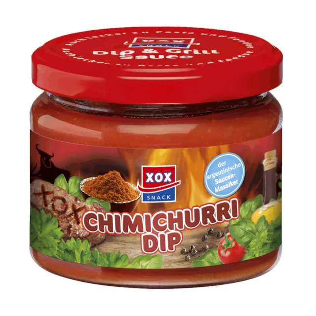 XOX Chimichurri Dip salsa piccante con pomodori e pepe 270ml