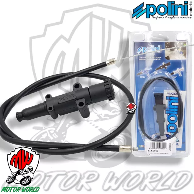 316.0010 Comando Aria Manuale Polini + Filo Scooter 50Cc Carburatore Universale