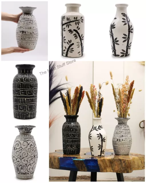 Ceramic Flower Vases Indoors or Out Doors Indonesian pottery Flower Verse Natura