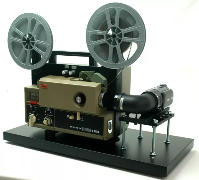 ELMO Super 8 Sound Movie Projector Video Transfer Built-In Full HD PAL Camera