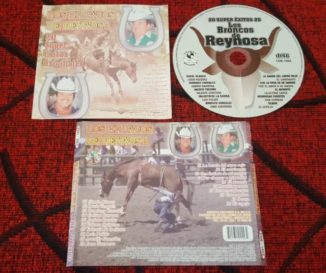Latin LOS BRONCOS DE REYNOSA ** 20 Super Exitos 20 ** RARE 2003 Mexico CD