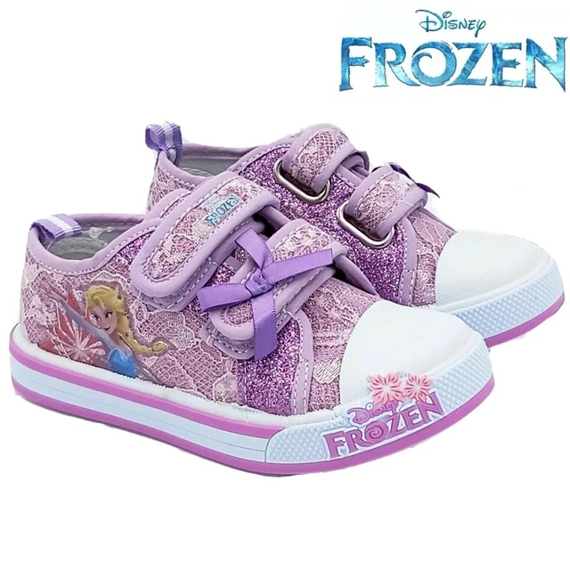 scarpe FROZEN da bambina ginnastica sportive in tela sneakers per bimba strappo