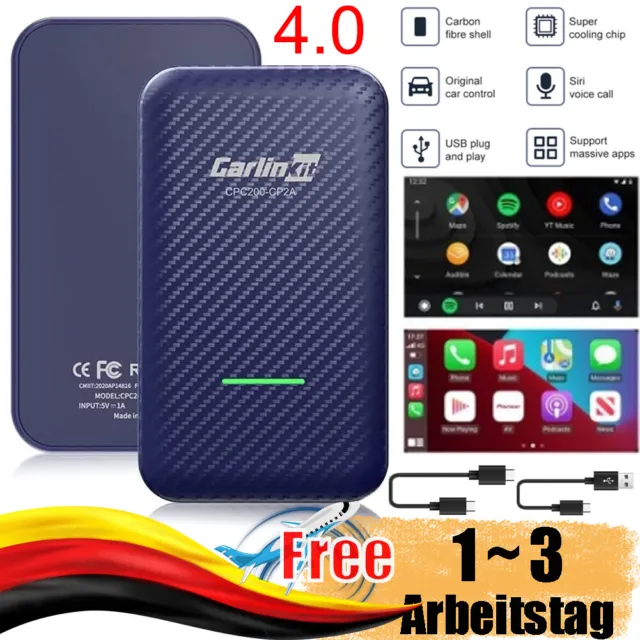 Carlinkit 4.0 Wireless Carplay Android Auto Box Multimedia Video Player Adapter