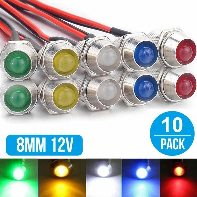 12V Car Boat Dash Dashboard Panel Indicator Warning Lamp LED Light Accessories