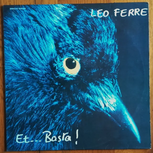 DISQUE VINYLE LP 33t 12" LEO FERRE « Et... Basta !» POP  FRANCE 1973