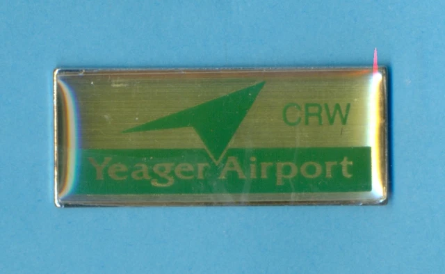 CRW CHARLESTON Yeager  International Airport US Logo Badge