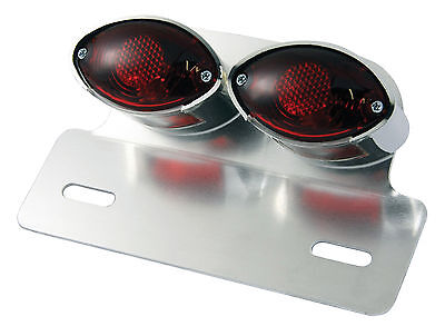 NUOVO universale singolo Cateye Posteriore Stop Tail MOTOCICLETTA MOTO LUCI FRENO 