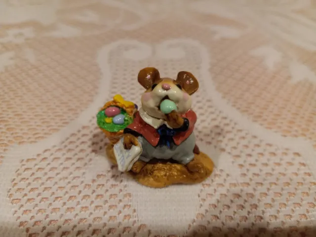 Wee Forest Folk M-160 Mousey's Easter Basket New/Retired