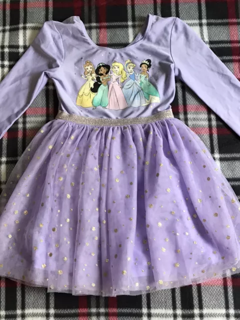 DISNEY PRINCESS PARTY Dress Up Play Nightgown Girls 4T Belle Cinderella ...