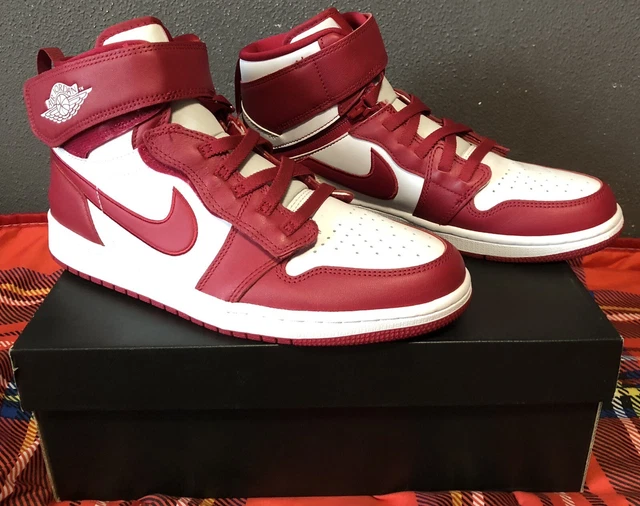 Scarpe Air Jordan 1 Hi Flyease, colore Cardinal Red, Nuove con scatola,numero 44