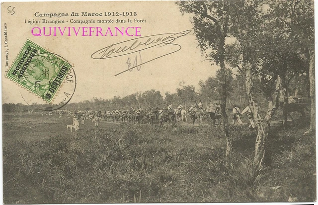 Cpl55 - Maroc - Compagnie Montee Dans La Foret - Legion Etrangere